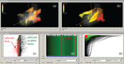 Figure1: Multiple views and smooth brushing for vortex analysis