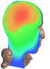 Volumetric parametization of a human head volume dataset
