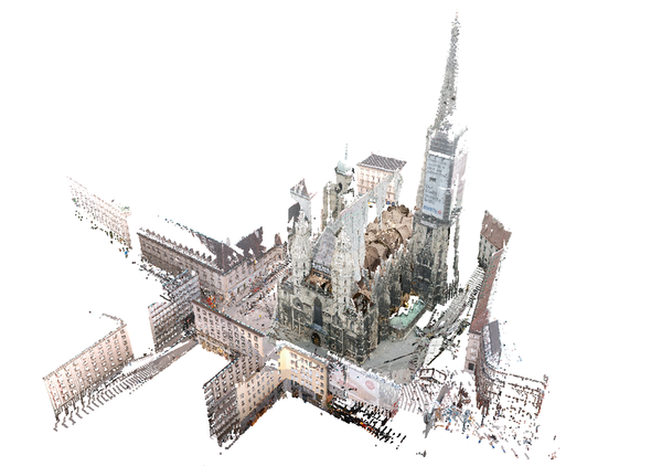 image: Point model of the Wiener Stephansdom consisting of 460 million points