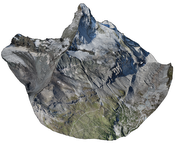Matterhorn: Around 280 million points.
Point cloud courtesy of Pix4D.