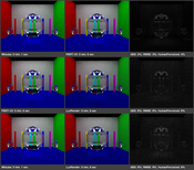 teaser: Visual comparison of various physically based rendering systems.