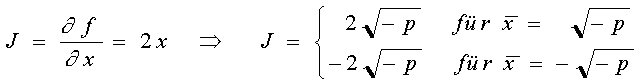 J = 2x