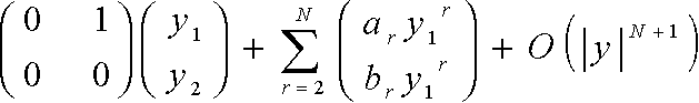 <I><B>F(x) = F<SUB>1</SUB> + F<SUB>2</SUB> + ... + F<SUB>k</SUB> +
			 O(|x|<SUP>k+1</SUP>)</B></I>