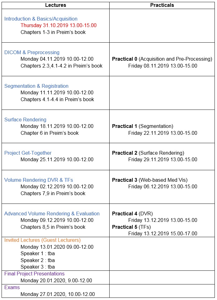 Schedule