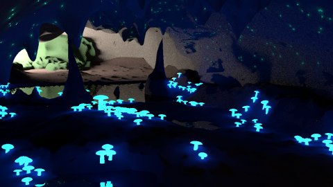 Luminous Cavern - Rendering by Köppl David
