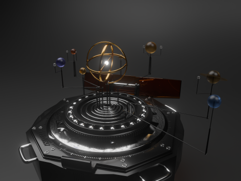 Rendering of a planet model
