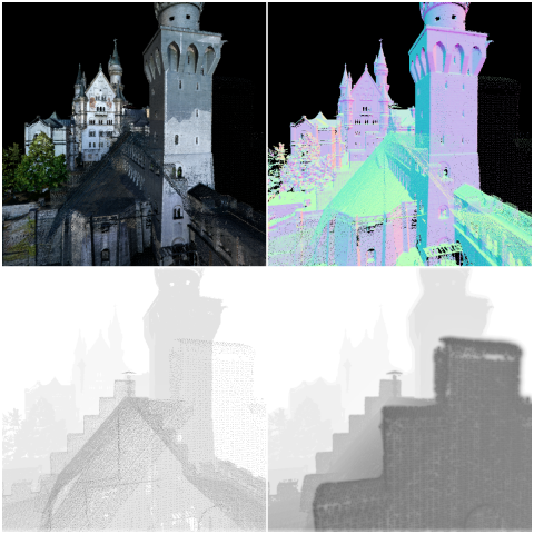 Point Cloud Rendered Images