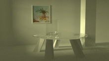 Glasstable - Rendering by Bauer David
