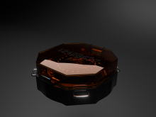 Rendering of a still closed planet model