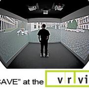 Person inside a VR cave