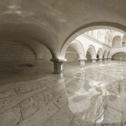 Help, I flooded my Sponza! - Rendering by Kunert Raphael