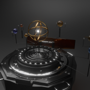 Rendering of a planet model